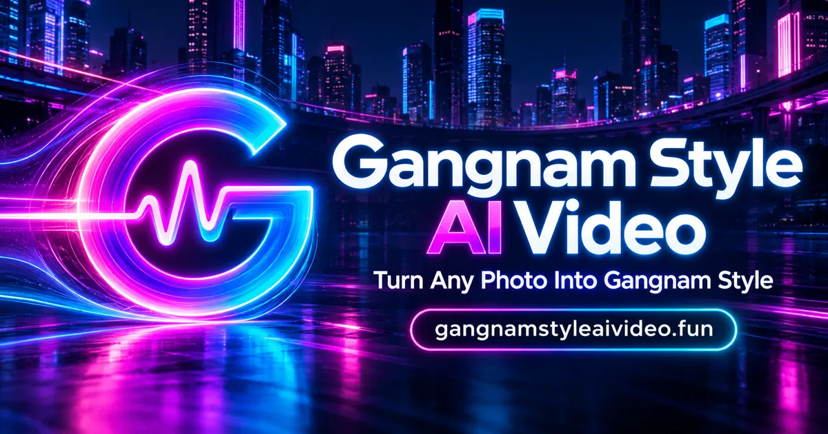 Gangnam Style AI Video by Seoul Neon Stage